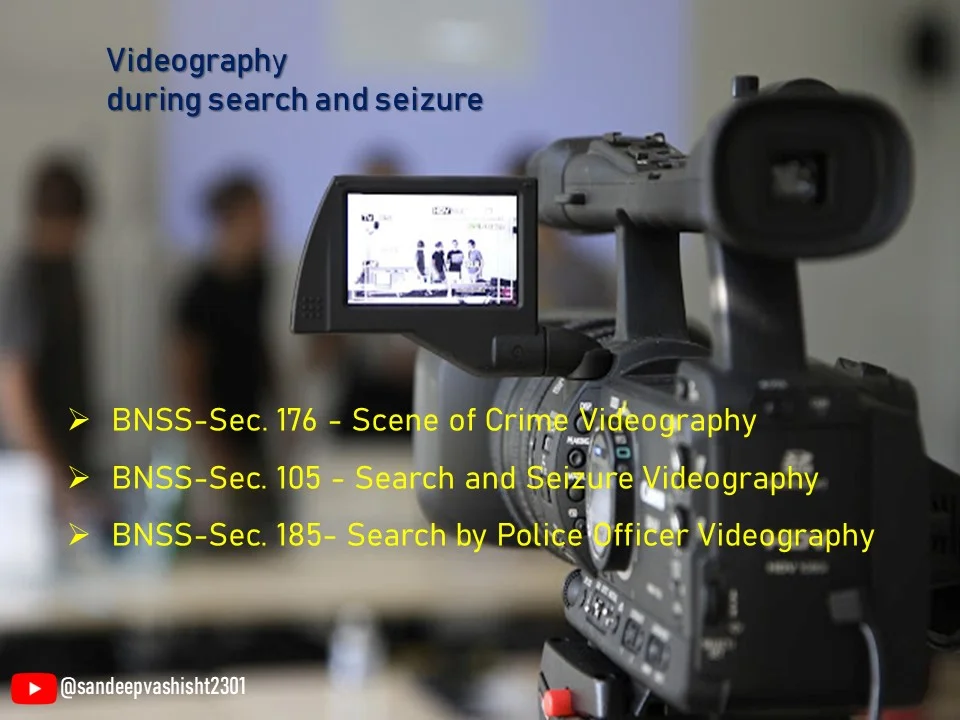 BNSS Sec-176,105, 185 - Videography during search and seizure